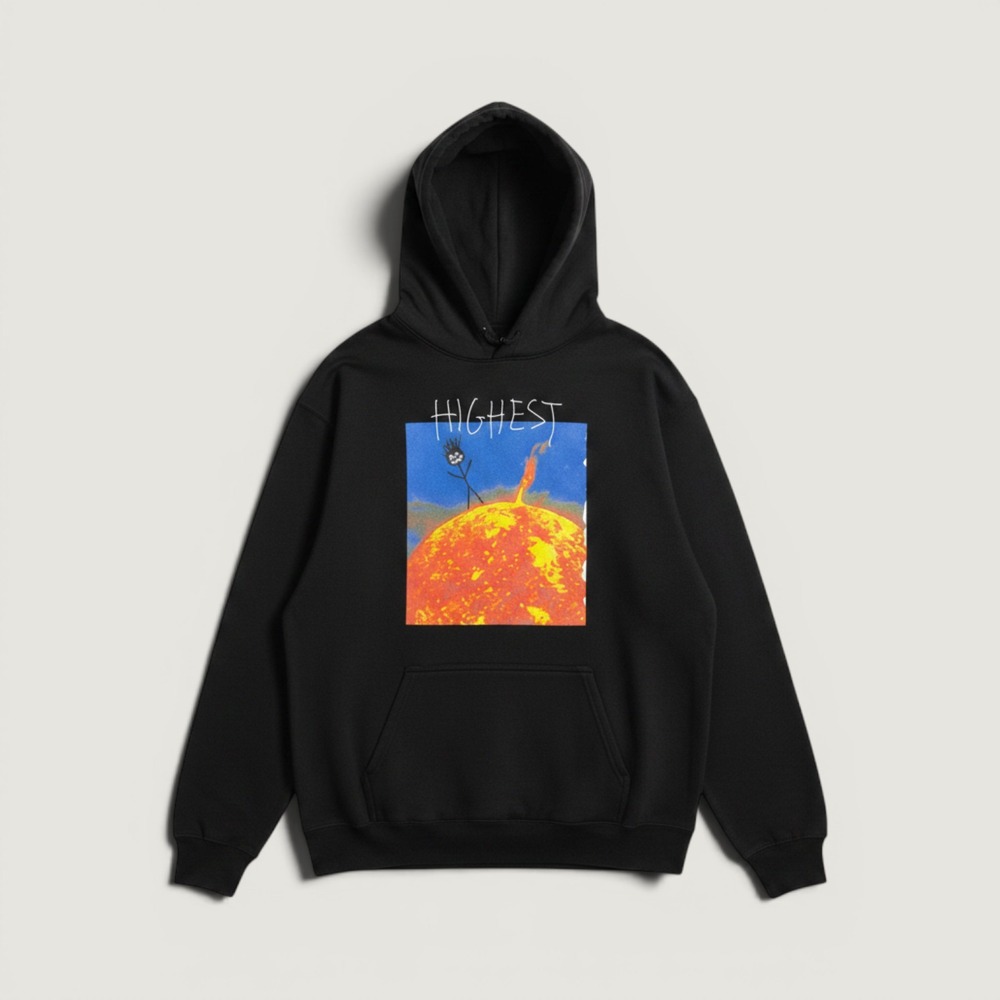 Travis Scott Hoodie Cactus Jack Highest In The Room Black Medium